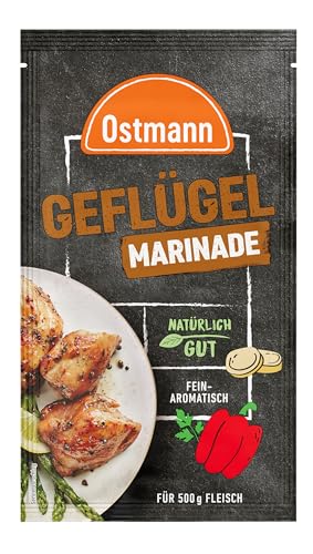 Ostmann Gewürze – Geflügel Marinade, flüssige Grillmarinade für Hähnchen & Pute, Gewürzmischung für 500 g Geflügelfleisch, ideal zum Grillen & Verfeinern von Speisen, 60 ml, 1 Stück (1er Pack)
