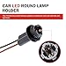 yorpyep 2 PCS T15 Harness Pigtail Socket, T10 T13 T15 Waterproof Extension Harness Modified Socket, Turn Signal Light Brake Light Adapter Assembly Holders, for Most Cars Trucks (Gray)