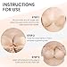 Cbthet Adhesive Invisible Bra for Women - Sticky Bra Strapless Push Up, Seamless Backless & Nipple Cover (A Cups) Beige