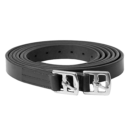 Exion Stirrup Leathers for English Saddles, Pre-Stretched Leather Pair - image 1