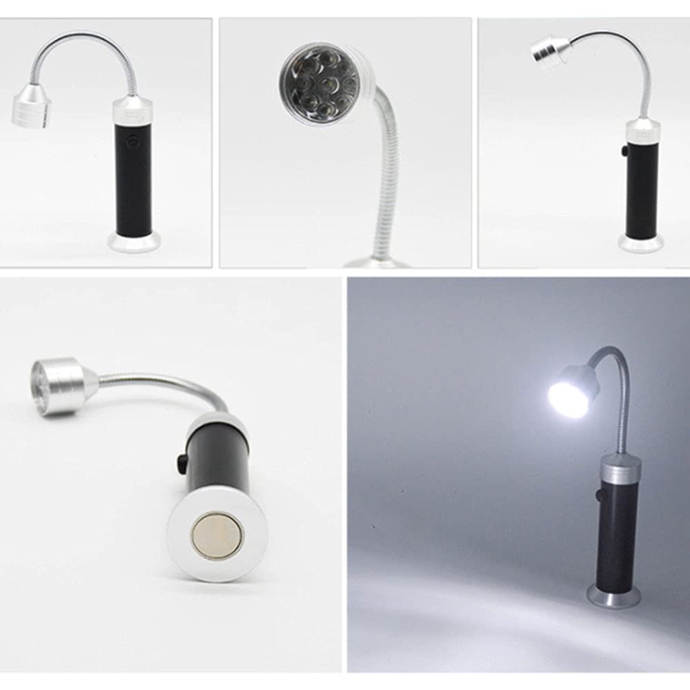 SEIWEI Juego de luces para parrilla, potente base magnética, luces LED superbrillantes para barbacoa, cuello de cisne flexible de 360 grados con caja de almacenamiento para luces de parrilla al aire