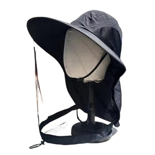 Sombrero plegable para mosquitos con malla oculta transpirable y ala protectora solar