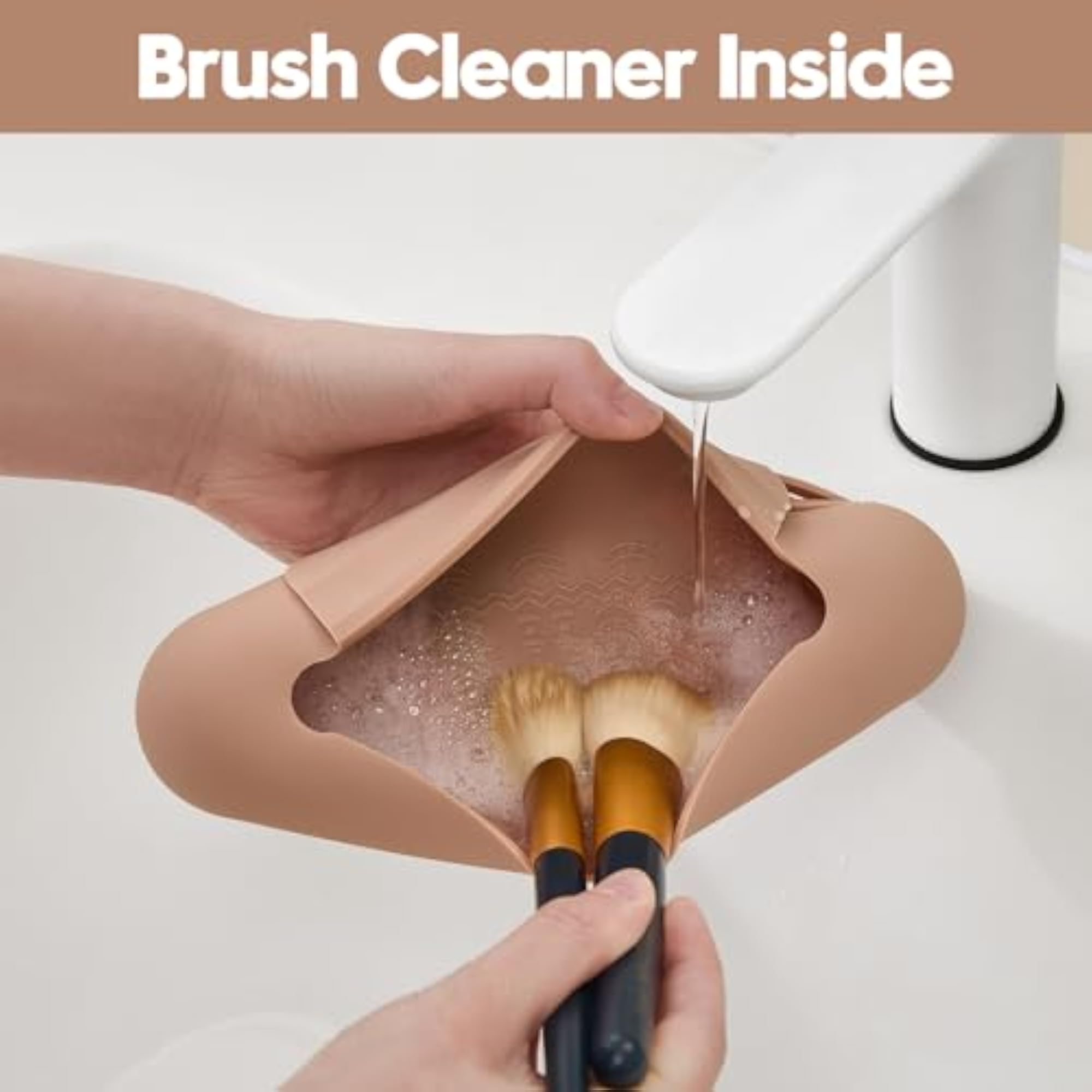 Travel Makeup Brush Holder, Portable Cosmetic Organizer