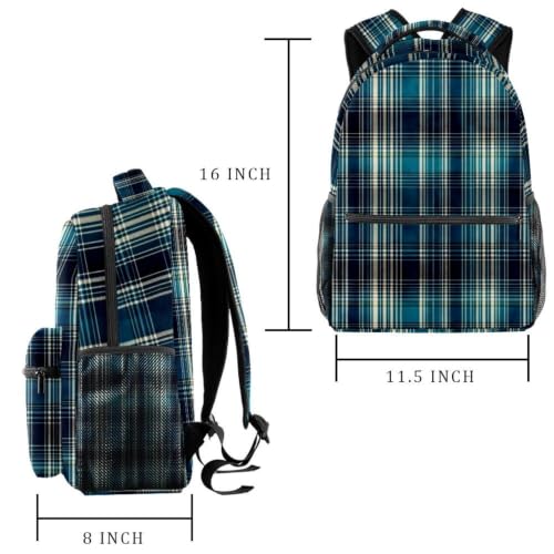 Bolsa para laptop y libros estilo mochila escolar de mármol multicolor 2
