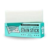 Ingredients Matter Stain Stick - Stain Remover Stick Made from Laundry Soap - HE/Hypoallergenic Stain Remover - Natural, Detergent Free, Planet-Friendly - Made in the USA - 2.4oz