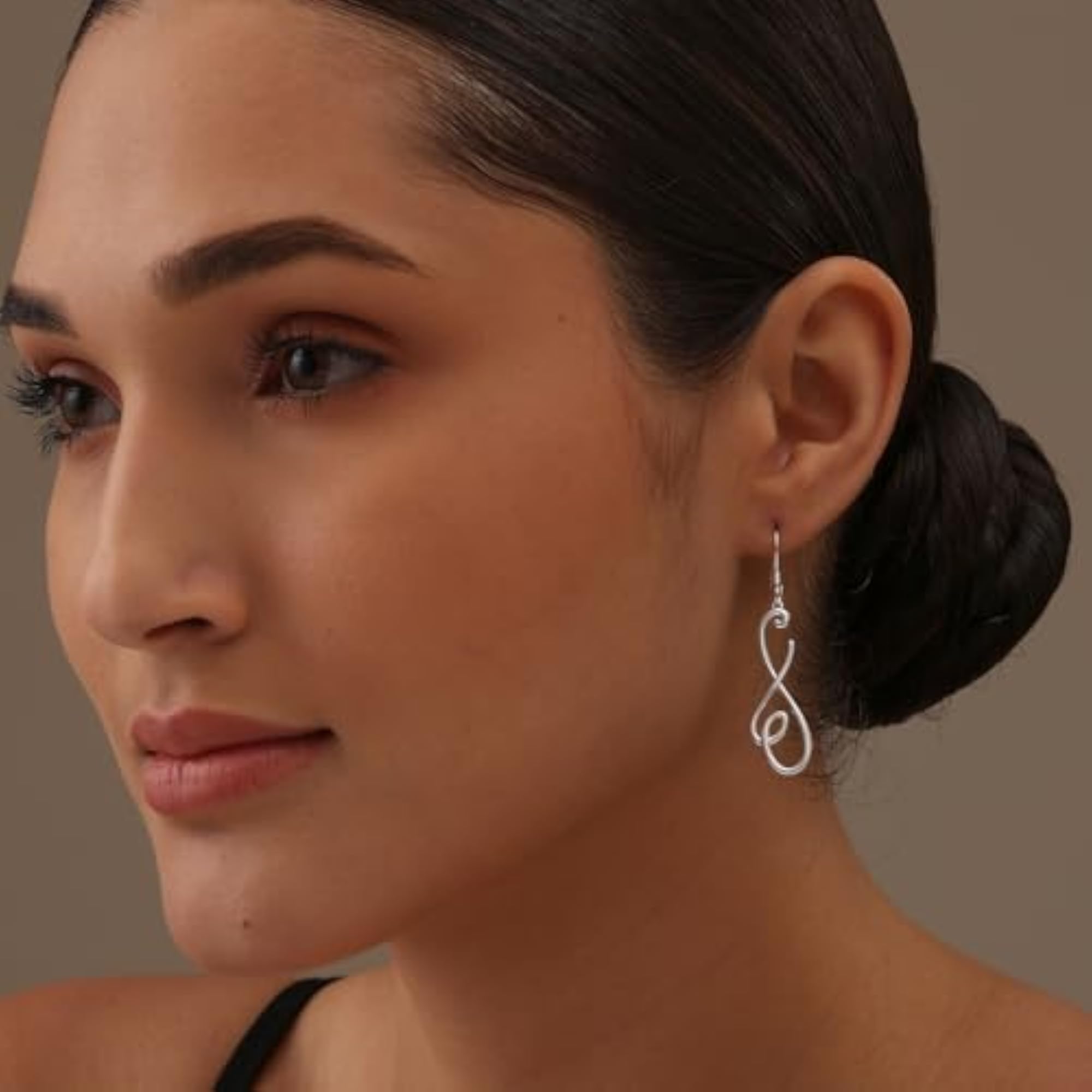 Women's 925 Sterling Silver Celtic Knot Dangle Earrings