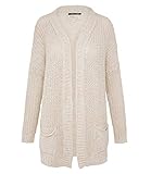 soccx strickjacke damen Überschnittene Ärmel SOCCX Damen Cardigan Fein- und Grobstrick