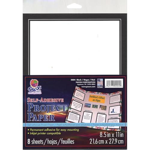 Papier adhésif imprimable Pacon PAC2004 feuille autocollante blanche pour sticker