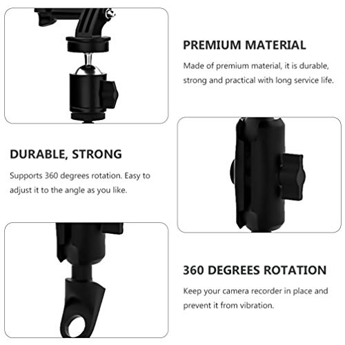 CLISPEED Motocicleta Bicicleta Câmera Suporte Ação Câmera Guidão Suporte de Montagem No Guiador Supo