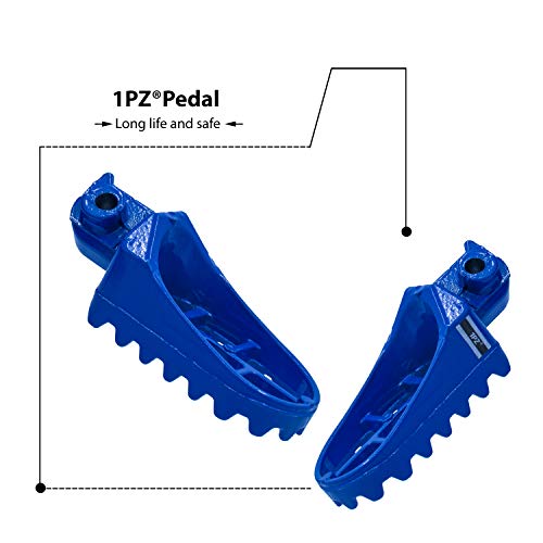 1Pz Ap1-Y01 Blue Aluminium Footrest Foot Pegs Rest Replacement For Honda Xr50R Crf50 Crf70 Crf80 Crf100F Yamaha Pw50 Pw80 Tw200 Ttr90 Ttr90E Dirt Bike Motocross #TOP4