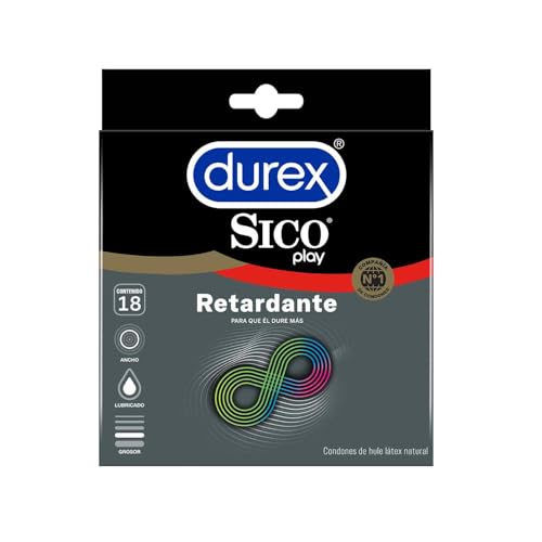 Sico Durex Play Condones con Benzocaina 18 piezas