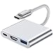 Produktbild USB C auf HDMI Adapter Hub,USB Typ C auf HDMI 4K Multiport AV-Konverter mit USB 3.0-Anschluss und USB-C PD Schnellladeanschluss für MacBook Pro, iPad Pro 2018, Chromebook Pixel und mehr USB C Geräte