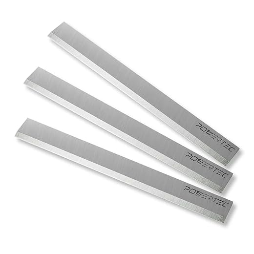 POWERTEC 14803V 6" Jointer Knives for Delta 37-658 37-190 37-195 37-205 37-220 37-275X, Jet 708457K JJ-6CS - Set of 3
