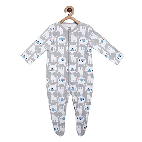 Image of miniklub Boys Pack of 2 Printed Pure Cotton Sleepsuit