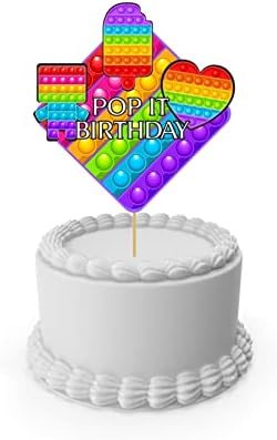 Pretty Ur Party Pop IT Cake Topper, Cake Toppers for Kids, Girls, Toddlers, Boys, Cake Decoration Item, Cake Accessories (Pop IT)