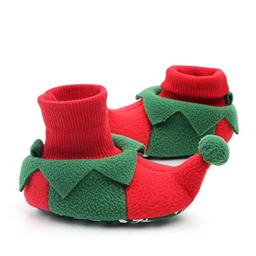 Slippers for Toddler Boys Infant Toddle Footwear Winter Warm Floor Shoes Soft Sole Indoor Warm Christmas Shoes4