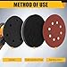 Giwiemi 4 Pack Orbital Sander Foam Pad, Professional Foam Sanding Pads for Orbital Sander, 5 Inch 8 Holes Hook and Loop Sponge Sanding Interface pad