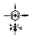 Dalvento 208B Scrolled Arrow Weathervane with Traditional Directionals, Black Large