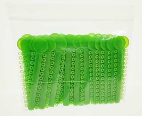 Elastic Ligature Tie, Rotation Wedges, Separators Cartoon Normal (Light Green -2080 Pcs)