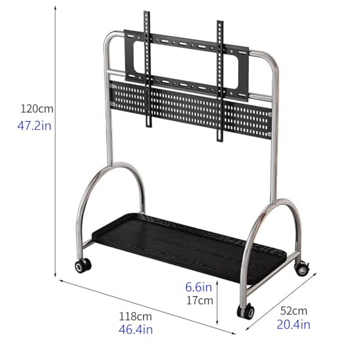 Soporte móvil para TV con ruedas para pantallas 60-120 pulgadas miniatura 2