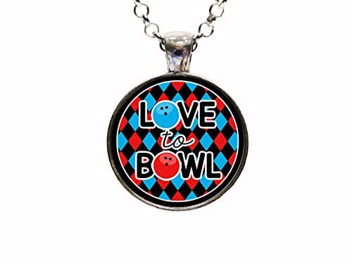 Bowling Pin And Ball Keychain Pendant - Stainless Steel