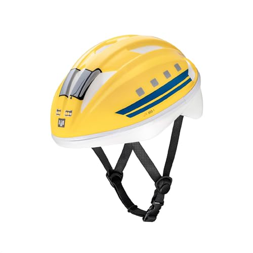 【公式】アイデス キッズヘルメットS 新幹線 ドクターイエロー 子供用 53〜56cm 自転車用 SG基準適合