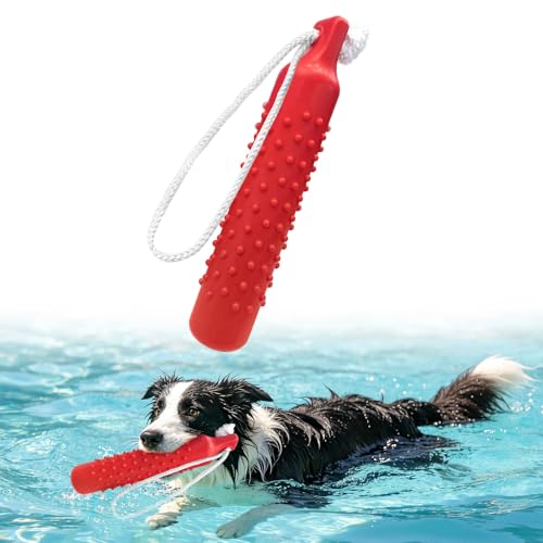 BINGPET Dog Float Bumper Toy,10.8 Inch Large Training Dummy Retrieving Bumpers Summer Pool Toy Tug Game for Large XL Dogs Retriever