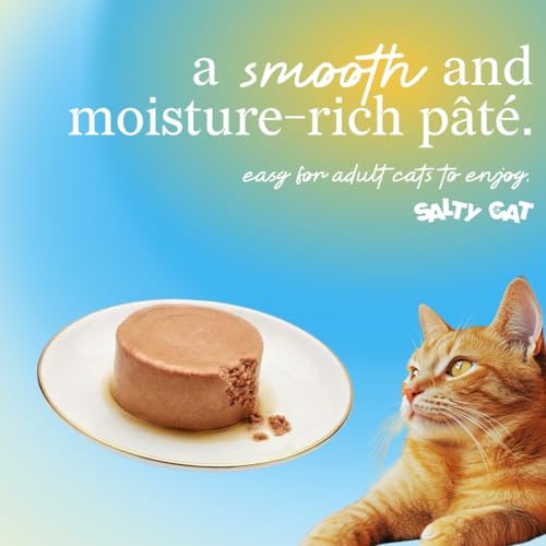 Image of Salty Cat Captain's Catch Dinner Pate Variety Pack Cat Food for Cats, 12 Cans (3 oz Each)