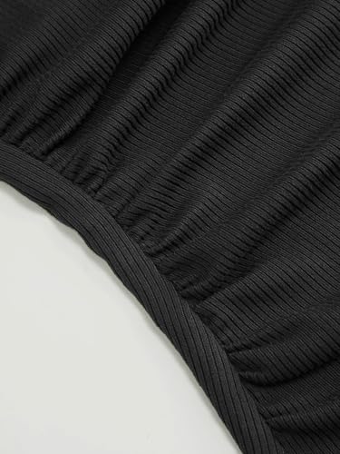 Image of CIDER Boat Neck Tops for Women Sleeveless Ruched Crop Tank Tops | Slim Fit, Trendy Summer Outfits, Casual Tee Shirt