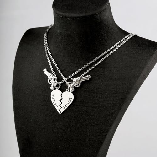 PLITI Movie Gift Movie Fans Gift Road Trip Gifts Friendship Necklace Set For Best Friend Sister Bestie3