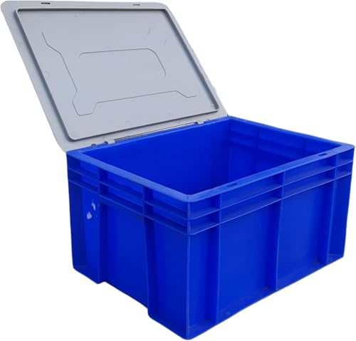 Plastic Crate With Lid | 400x300x220 MM Big Size | Multipurpose H...