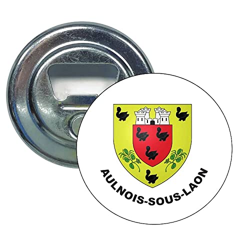 ROUND OPENER. HERALDIC SHIELD AULNOIS-SOUS-LAON AISNE FRANCE
