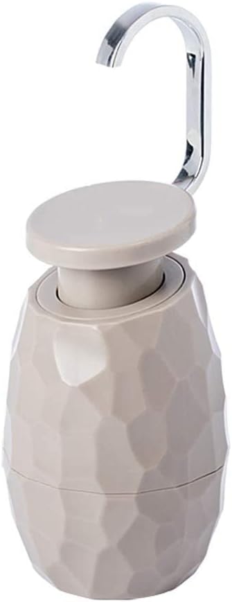 Day and Night Collection White and Grey with Gold Stripe Liquid Soap Dispenser with Brushed Metal Gold Pump for Bathroom, Bedroom or Kitchen. Also Great for Hand Lotion(OneColor)