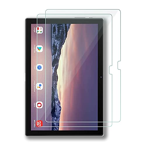 FiiMoo [2 Piezas] Tablet Protector de Pantalla Compatible con Blackview Tab 10, 9H Dureza Cristal Templado Protector Film, Bubble Free/HD/Anti-Huella-Transparent Cover