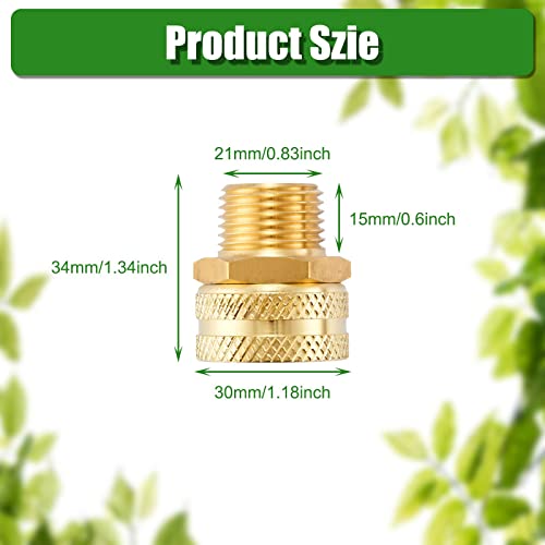 Litorange Lead-Free 2 Pcs Swivel 3/4"Ght Female X 1/2"Npt Male Connector,Ght To Npt Garden Hose Adapter Brass Fitting,Garden Pipe Joint Extension Repair Fitting(Pack Of 2) #TOP1