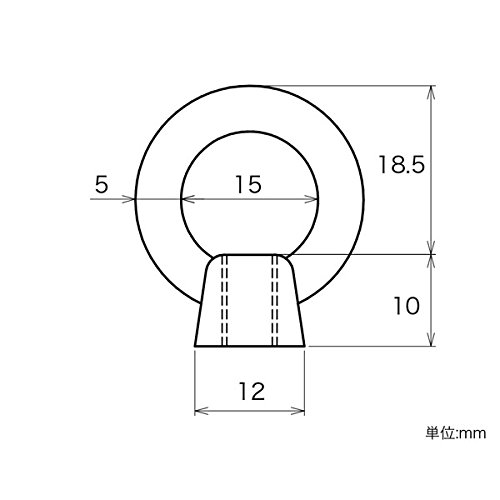 11269 Stainless Steel Eye Nut 00011269-001 001 Piece 00011269
