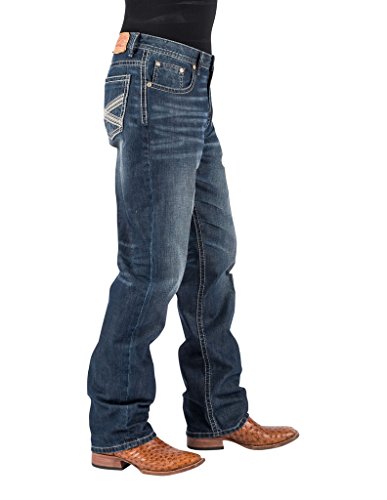 Stetson Men's 1520 Standard Fit Jeans Straight Leg Blue 36W x 40L2
