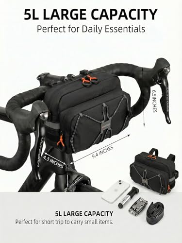 WINPRIM 5L Bike Handlebar Bag