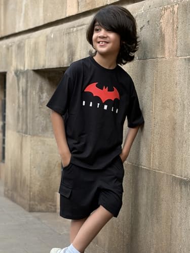 Image of Nap Chief Kids Cotton Official Marvel Superhero's Printed Co ord Sets for Boys & Girls, T Shirt and Shorts for Casual Wear