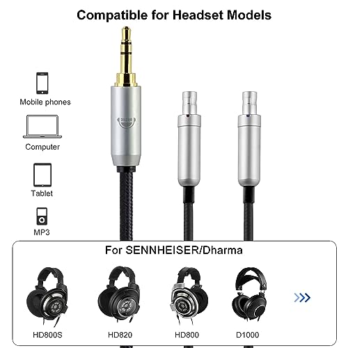 Cable para audífonos 4 PIN XLR de 2 m miniatura 3