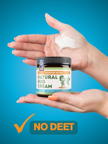 Natural Bug Cream - No Spray Formula, Made with Plant Essential Oils, Safe for Kids