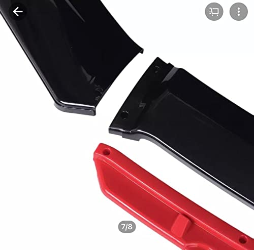 AUTO MT 4pcs Red Car Front Bumper Splitter 4 Pieces - Image 5
