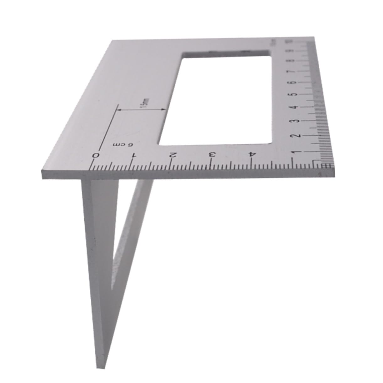 AUTSUPPL Woodworking Scribing Ruler Lightweight Aluminum Alloy Miter Gauge 45/90 Degree Angle Ruler Precision Measurement