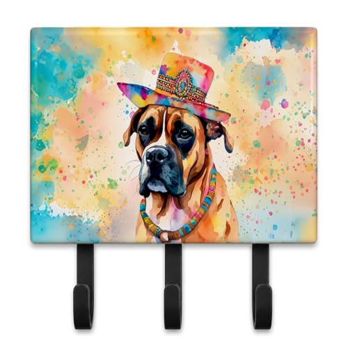 Caroline's Treasures Boxer Dogs Decorative Ceramic Triple Wall Hook