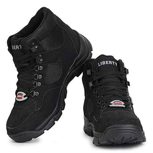 Liberty EVEREST4 Mens Lightweight Industrial Safety Shoes(11, BLACK