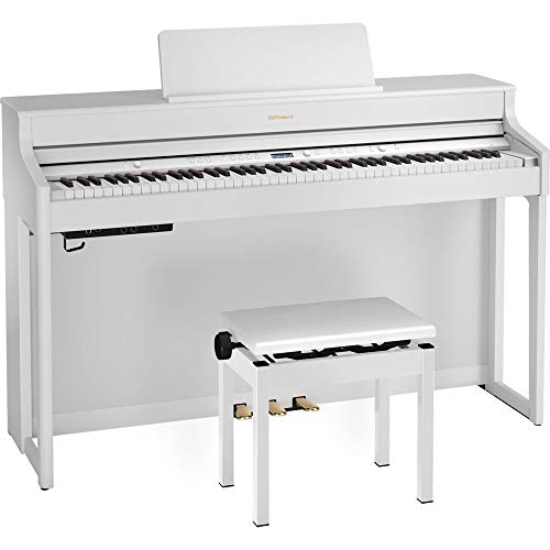 Roland 電子ピアノ ホワイト (ローランド)『LX705GP』6点セット ローランド Roland 電子グランドピアノGPシリーズ 白鏡面 ［88