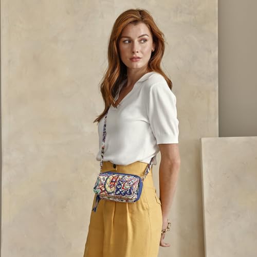 Image of Vera Bradley Women's Cotton All in One Crossbody Purse With RFID Protection