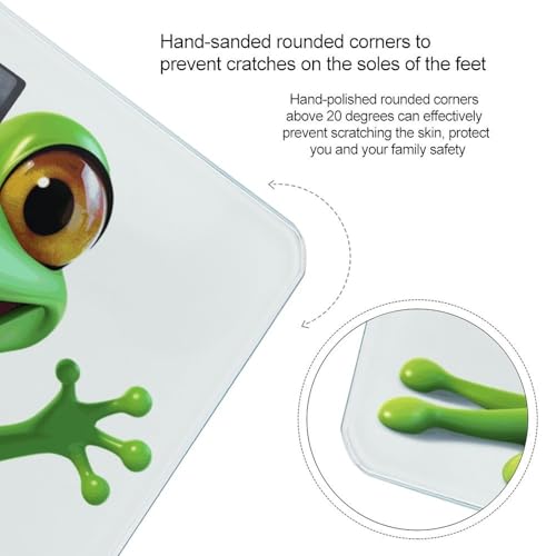 Báscula digital Green Frog para baño de vidrio templado miniatura 4