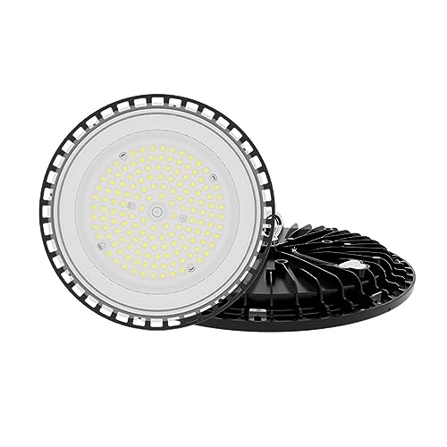 UFO LED High Bay Light, 36000Lm, 5000K Daylight, IP65 Waterproof, Commercial Lighting Fixture for Warehouse Workshop Factory Area,150w
