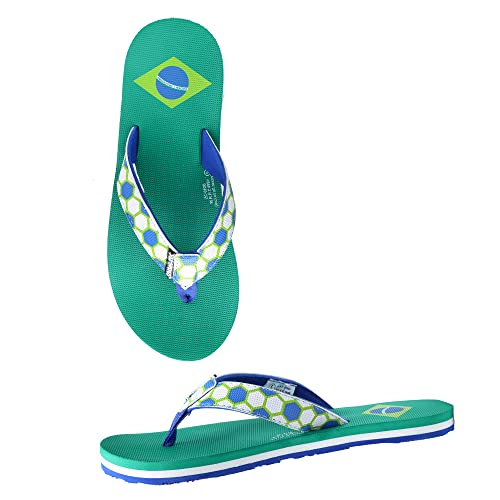 Image of FOOTBALL | Uber Cool | Fun | Colourful | Hip | Flip Flops for Kids